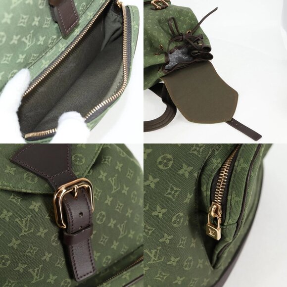 LOUIS VUITTON Monogram Mini Montsouris GM Backpack TST Khaki M92456 Auth 129889V - Picture 13 of 15